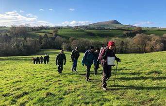 Walking near Llandewi Skirrid