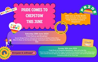 Chepstow Pride weekend poster