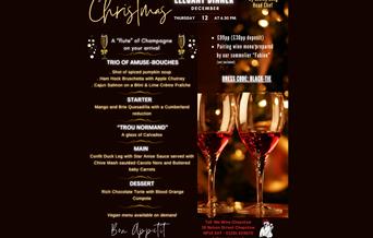 Christmas elegant dinner