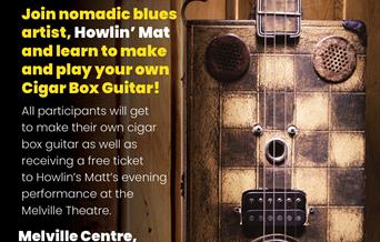 Workshop poster for a cigar box guitar