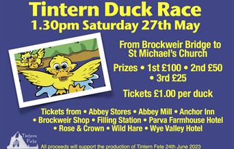 Poster for Tintern Duck Race