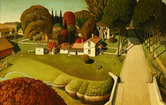 Grant Wood Birthplace of herbert hoover 1931