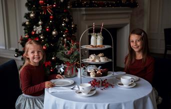 Children enjoying afternoon tea
