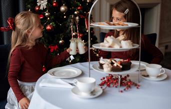 Children enjoying afternoon tea