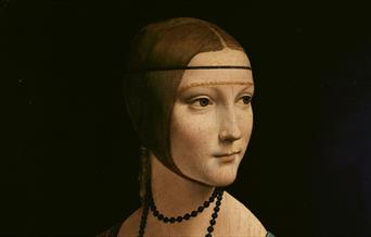 Leonardo, Lady with an ermine, 1489-90 crop