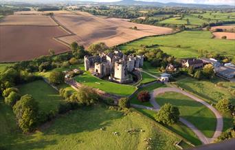 Raglan Castle from Virgin Balloons