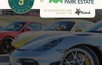 Image from Spirit Motor Club promoting their car and coffee event at Mamhilad Park Estate. Ticket Sales feature a charity donation.