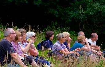 Journeying group in the Wye Valley.