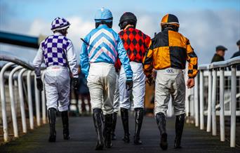 Jockeys at Chepstow Racecourse