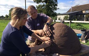 Build a wood-fired pizza oven at Humble by Nature Kate Humble's farm