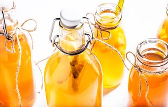 Fermented pineapple drink tepache