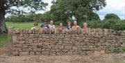 Dry stone walling at Humble by Nature
