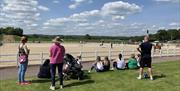 Spectators watching the action in the Magic Arena