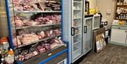 Lower House Farm shop with meat and dairy for sale
