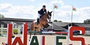International Rider competing in Wales