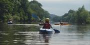 Kayaking on the River Wye at Monmouth with www.inspire2adventure.com perfect for beginners, families, & groups with instructors who will teach basic s