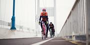 Cycling along the Severn Bridge