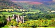 Llanthony priory in the autumn