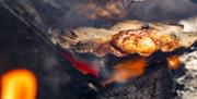 Mabon featuring food cooked over open flames