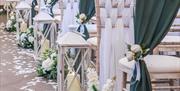 Oaklands Barn Weddings venue - beautiful barn with flowers
