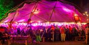 Abergavenny Food Festival event party at Abergavenny castle