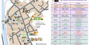 Usk Choral Festival map of site in usk and timetable of events