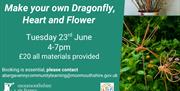 Poster advertising a community workshop in Abergavenny. The left side has a green background with white text reading: “Abergavenny Community Learning,