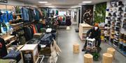 U-Xplore shop  inside - shoes and outdoor clothing