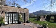 Ruthlin 2 person accommodation near Skenfrith in Monmouthshire stone building in beautiful landscape