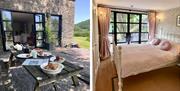 Ruthlin 2 person accommodation near Skenfrith in Monmouthshire stone building in beautiful landscape