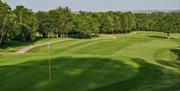 Raglan Golf Club putting green in monmouthshire