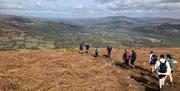 Three Peaks Trial Mountain/ Hill views with people walking along paths