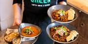 Little Green Refills - The Coffee House lady caries vegan and vegetarian food