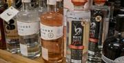 Locally produced gin on sale in Usk Garden Centre (image Kacie Morgan)