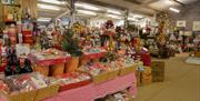 Christmas display at Usk Garden Centre (image Kacie Morgan)