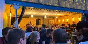 Busy taproom