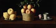 Zurburan Still life with lemons, oranges and a rose 1633