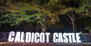Caldicot Castle sign