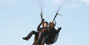 Tandem paragliding from the Blorenge