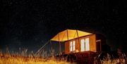 Off-grid glamping, two sustainably built tiny home cabins