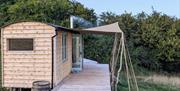 Off-grid glamping, two sustainably built tiny home cabins