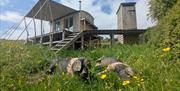 Off-grid glamping, two sustainably built tiny home cabins