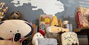 jelly cat cheese and map of wales and marches area