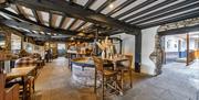 inside The Anchor Inn old style pub and restaurant wooden style very cosy and stylish