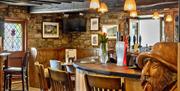 The Anchor Inn inside pub with wood finish