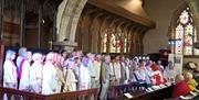 church singers in Usk Choral Festival