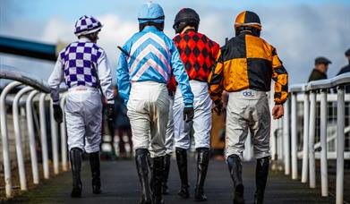 Jockeys at Chepstow Racecourse