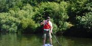 Stand-up paddleboarding with www.inspire2adventure.com on the River Wye Monmouthshire. Perfect for families, friends and groups looking for a half day