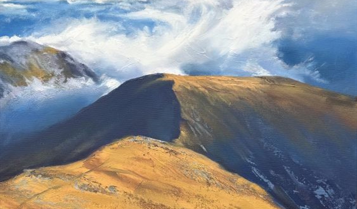 Dramatic Mountain Painting Dramatic Mountain Painting