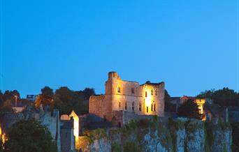 Chepstow Castle Night Shutterstock